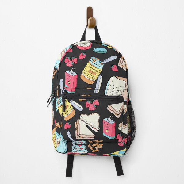 Item preview, PB&J, Peanut Butter Jelly Jam Sandwich, Brightly Colored, Comfort Food, Nostalgic, Kids Black designed and sold by KimMarshall.