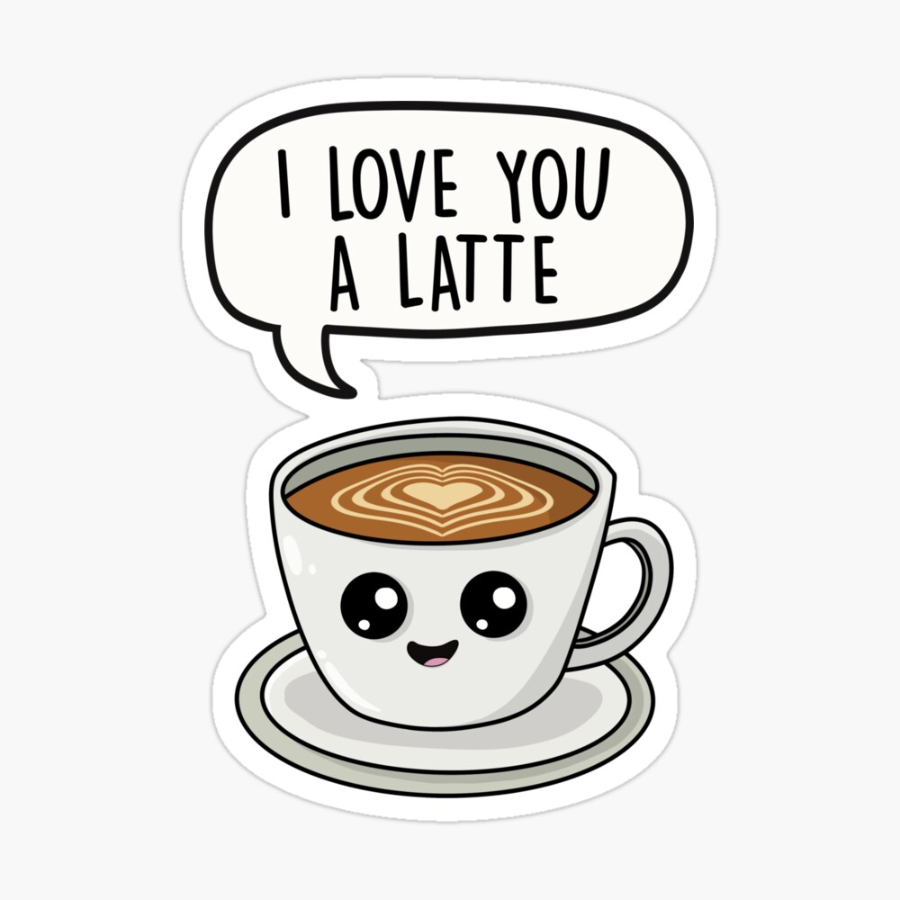 i-love-you-a-latte-coffee-cute-cartoon-love-pun-art-board-print-for-sale-by-lefddesigns-redbubble