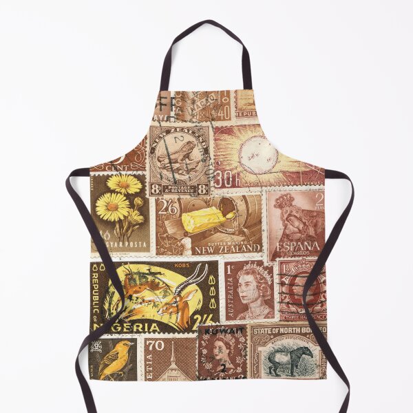 Item preview, Goldrush Postage Stamp Collage designed and sold by tanglecrafts.