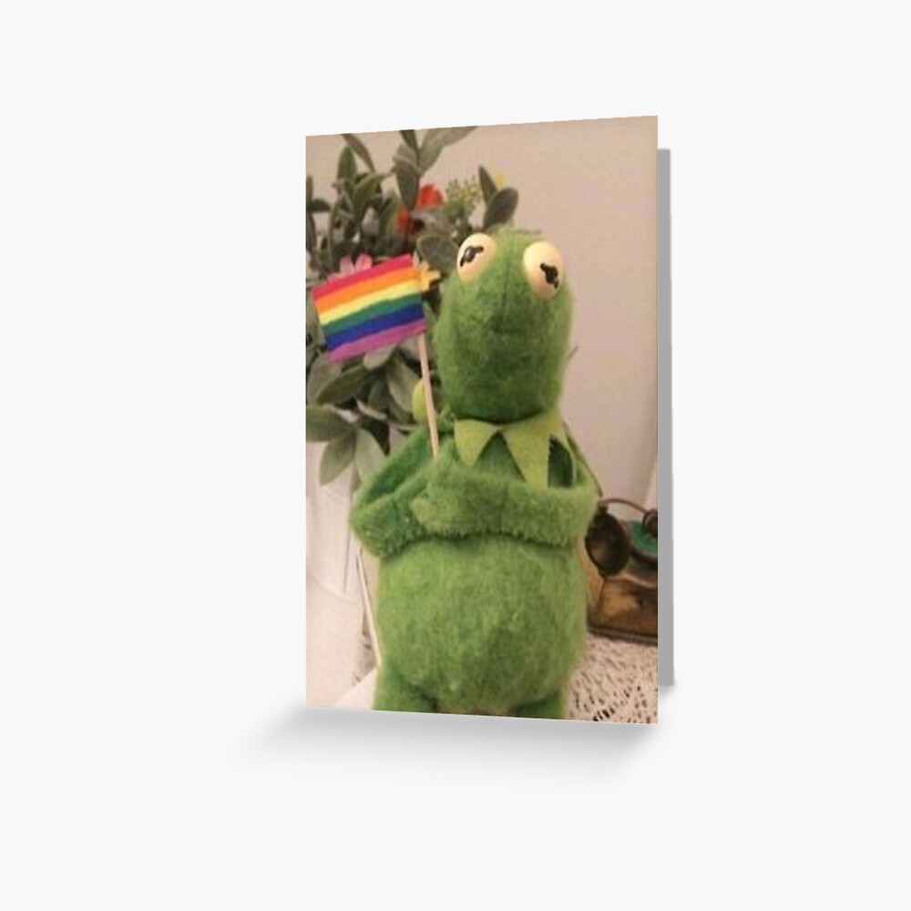 Carte De Vœux Gay Kermit Par Atanalltimelow Redbubble