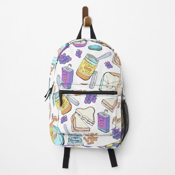 Item preview, PB&J, Peanut Butter Grape Jelly Sandwich, Brightly Colored, Comfort Food, Nostalgic, Kids Purple Yellow designed and sold by KimMarshall.