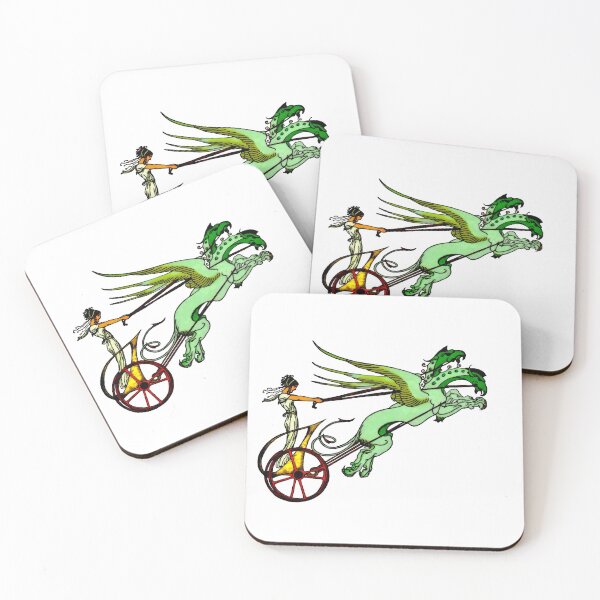 Item preview, The Medea's Chariot Drawn by Dragons designed and sold by PictureNZ.