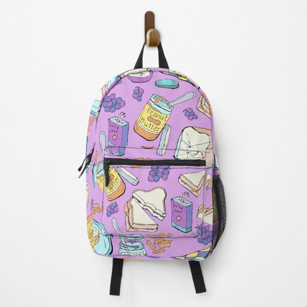 Item preview, Peanut Butter Grape Jelly Sandwich, PB&J, Brightly Colored, Comfort Food, Nostalgic, Kids Purple Yellow designed and sold by KimMarshall.