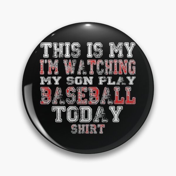 Item preview, This Is My I'm Watching My Son Play Baseball Today Shirt designed and sold by nikkidawn74.