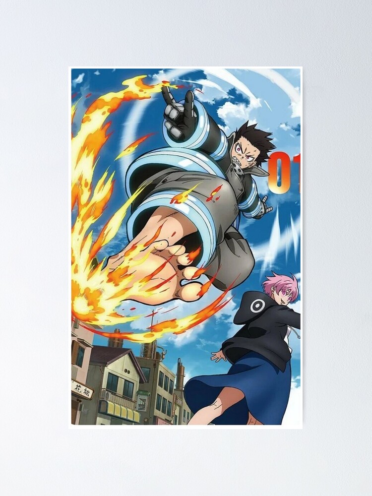 "Fire Force Season 2" Poster by rcarpente | Redbubble