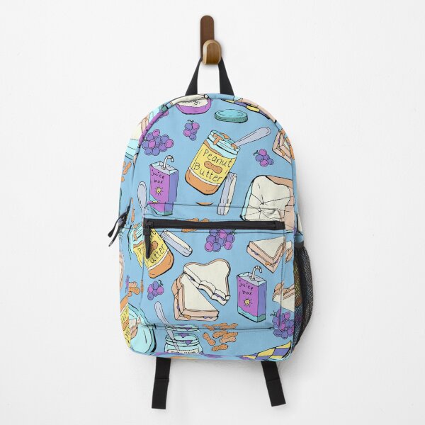 Item preview, Foodie Peanut Butter Grape Jelly Sandwich, PB&J, Brightly Colored, Comfort Food, Nostalgic, Kids Purple Light Blue designed and sold by KimMarshall.