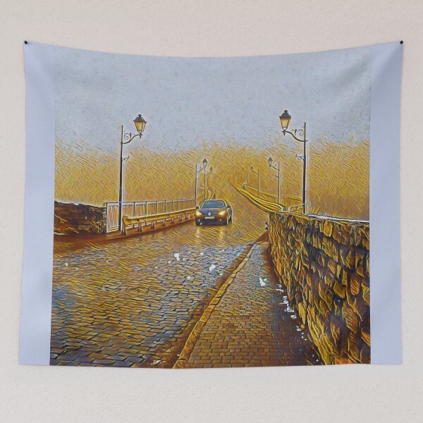 Item preview, Misty bridge leading to nowhere designed and sold by helenkaiy.