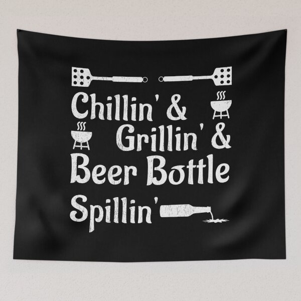 Item preview, Chillin', Grillin' and Beerbottle Spillin' designed and sold by NerdySherds.