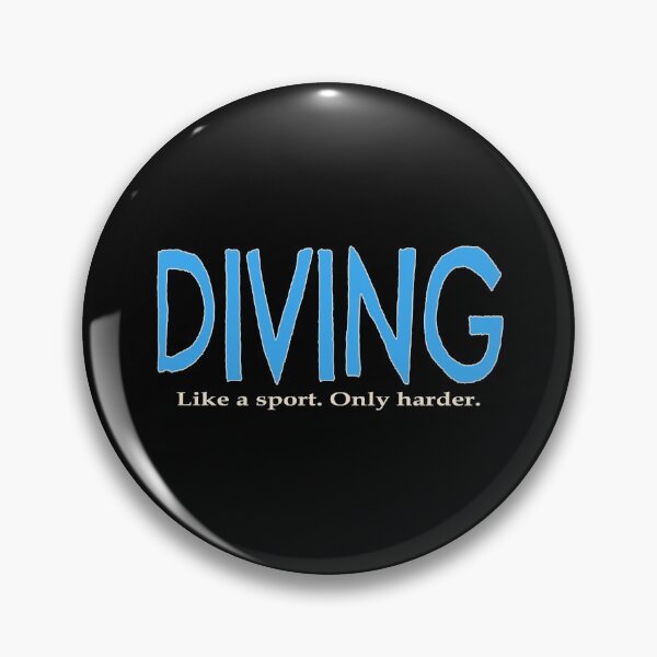Item preview, Diving Like a Sport Only Harder Funny Diver designed and sold by nikkidawn74.
