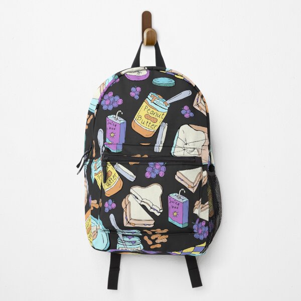Item preview, Comfort Food, Peanut Butter Grape Jelly Sandwich, PB&J, Brightly Colored, Comfort Food, Nostalgic, Kids Purple Light Blue designed and sold by KimMarshall.