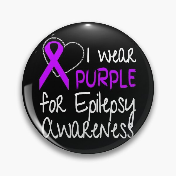 Item preview, I Wear Purple For Epilepsy Awareness Ribbon design designed and sold by nikkidawn74.