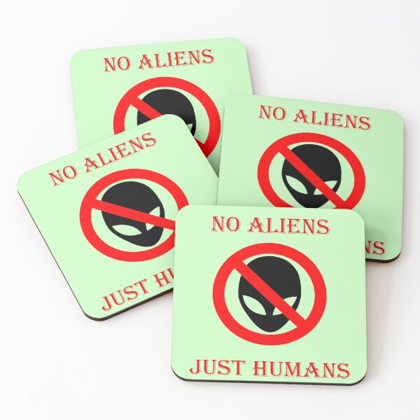 Item preview, No aliens, just humans designed and sold by helenkaiy.