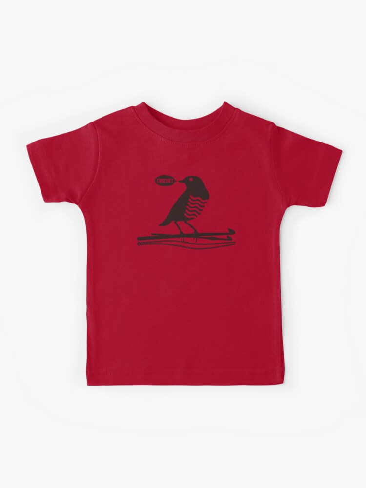 Talking bird crochet hooks yarn Kids T-Shirt for Sale by BigMRanch