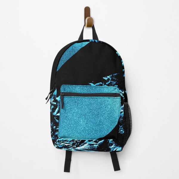 Item preview, Stylish Aqua Metallic & Black Abstract designed and sold by Lucky-Town-Art.