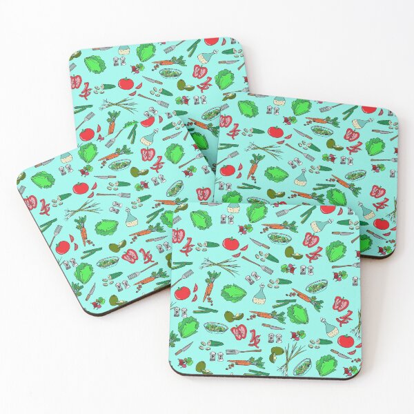 Item preview, Retro Gardener, Salad Lover, Healthy Eater, Food Illustration, Aqua, Nutrient Holistic Gardener designed and sold by KimMarshall.