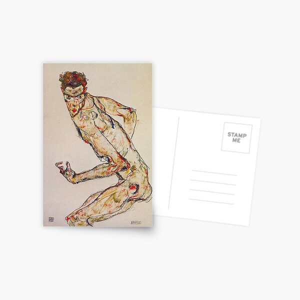 Egon Schiele - Fighter 1913 Postcard
