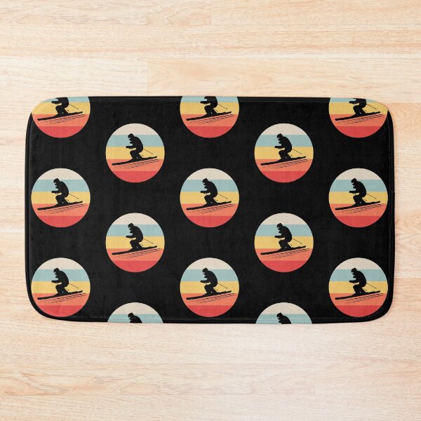 Item preview, Ski Skiing Skier Retro Sunset designed and sold by EstelleStar.