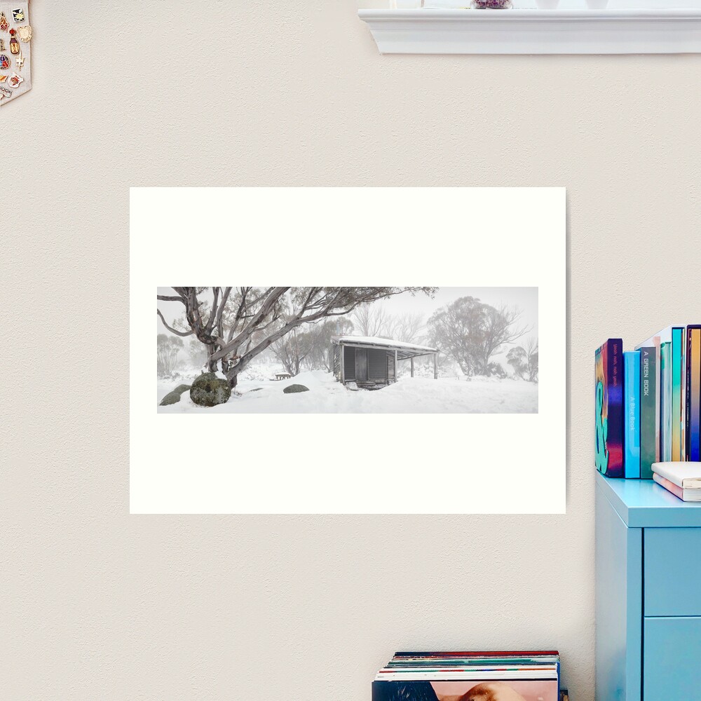 Pretty Valley Hut, Falls Creek, Victoria, Australia Art Print