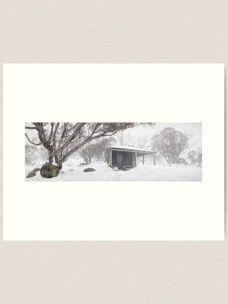 Alternate view of Pretty Valley Hut, Falls Creek, Victoria, Australia Art Print
