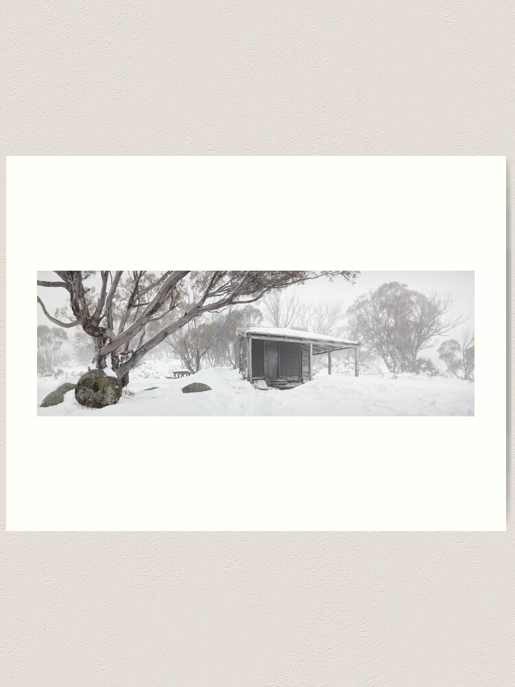 Alternate view of Pretty Valley Hut, Falls Creek, Victoria, Australia Art Print
