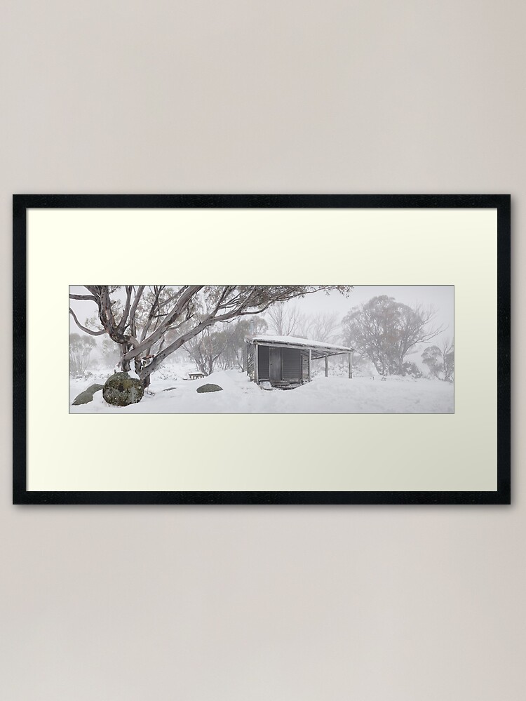 Alternate view of Pretty Valley Hut, Falls Creek, Victoria, Australia Framed Art Print