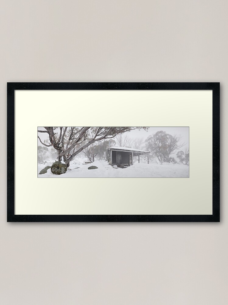 Alternate view of Pretty Valley Hut, Falls Creek, Victoria, Australia Framed Art Print