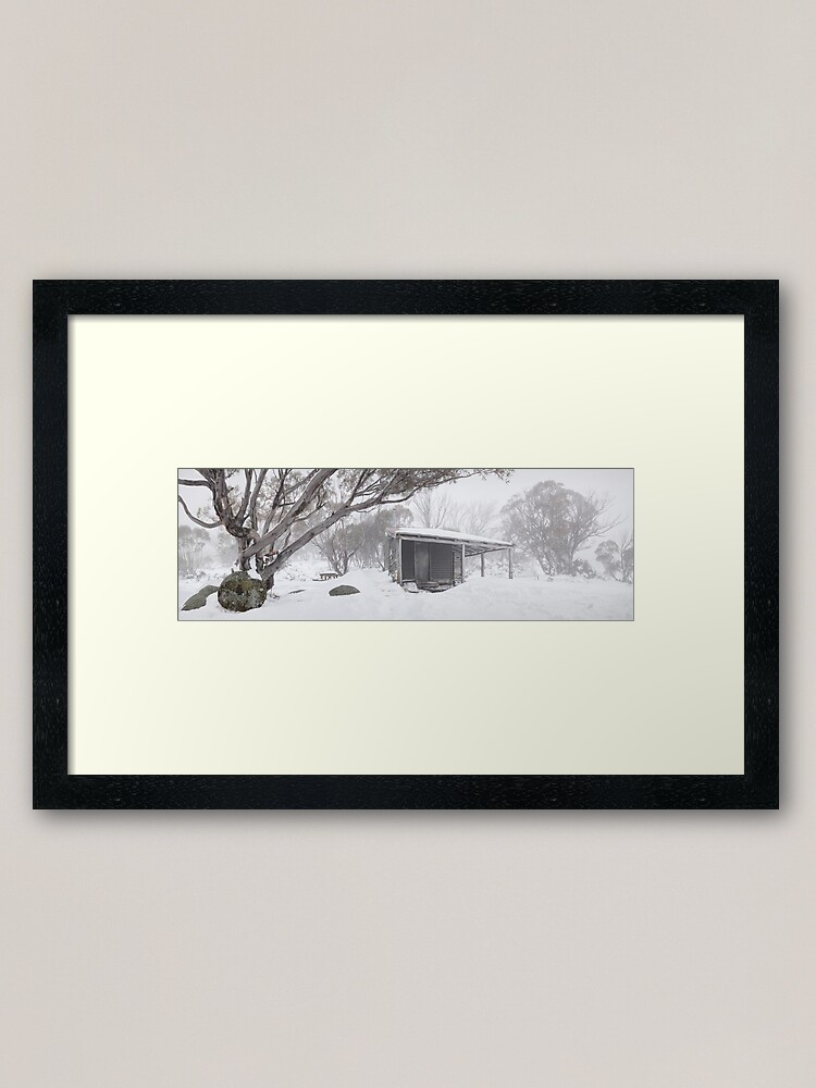 Alternate view of Pretty Valley Hut, Falls Creek, Victoria, Australia Framed Art Print