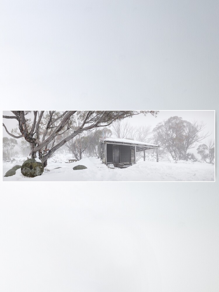 Alternate view of Pretty Valley Hut, Falls Creek, Victoria, Australia Poster