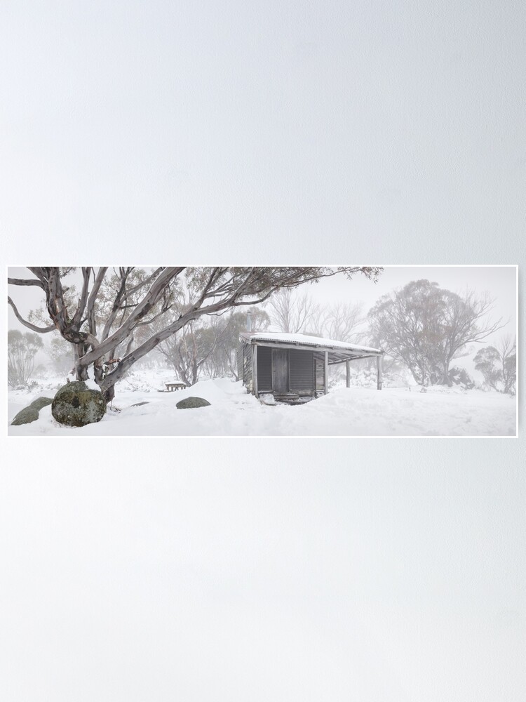 Alternate view of Pretty Valley Hut, Falls Creek, Victoria, Australia Poster