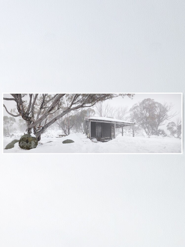 Alternate view of Pretty Valley Hut, Falls Creek, Victoria, Australia Poster