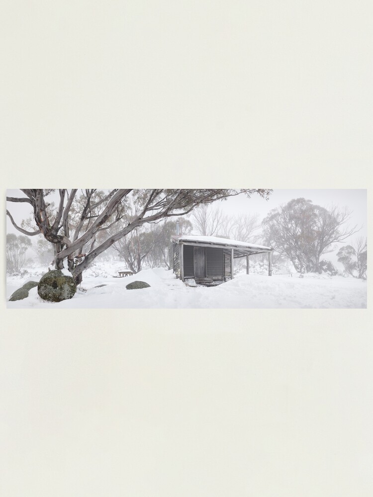 Alternate view of Pretty Valley Hut, Falls Creek, Victoria, Australia Photographic Print