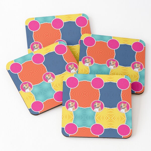 Item preview, Staffy bright colours designed and sold by Beyond Words.