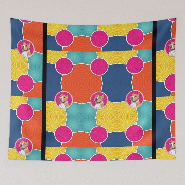 Item preview, Staffy bright colours designed and sold by Beyond Words.