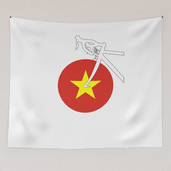 Item preview, Road Bicycle Vietnamese Flag designed and sold by RabeDesigns.