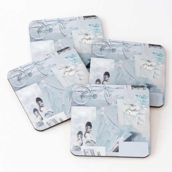Item preview, Blue Aesthetic Photo Collage designed and sold by stickerdesignss.