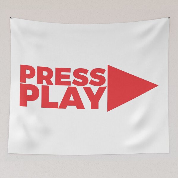 Item preview, Press play button Red designed and sold by LynksArts.