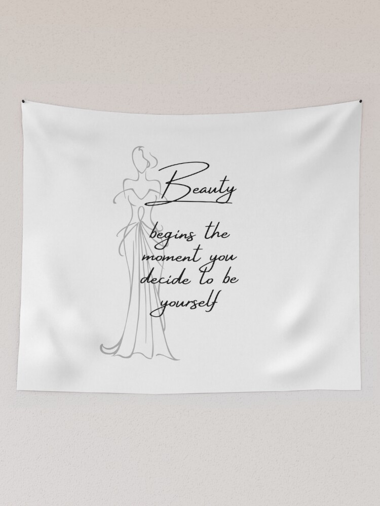 Beauty Beings The Moment You Decide To Be Yourself Coco Chanel Inspired |  Tapestry