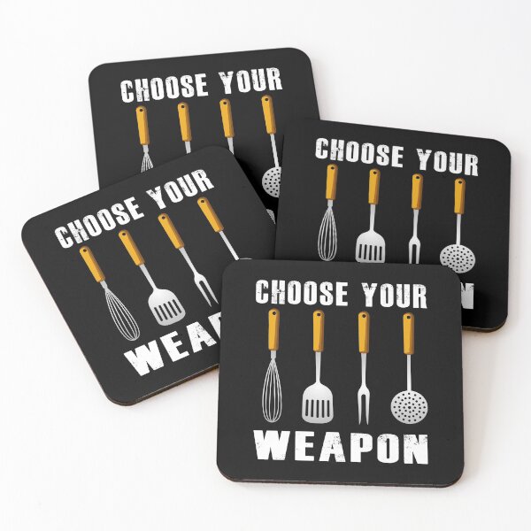 Item preview, Choose Your Weapon Cooking Design designed and sold by mistergoodiez.