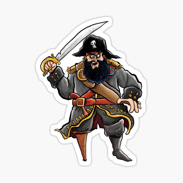 A pirate, Yarrrrrr! Sticker