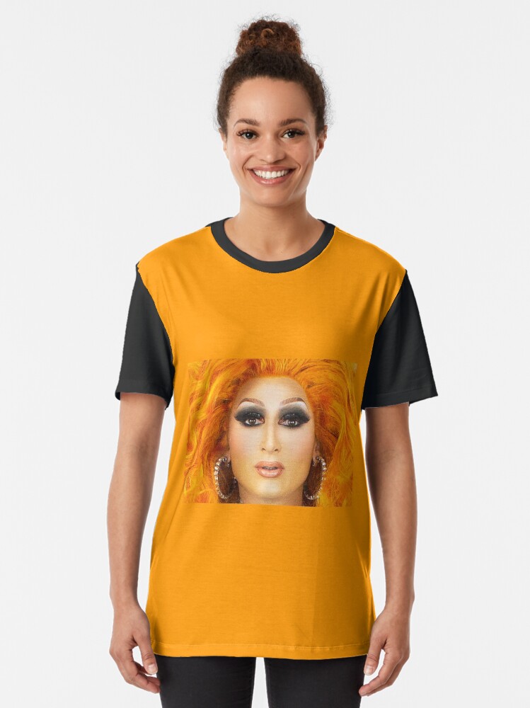 Thumbnail 2 of 5, Graphic T-Shirt, @misspradaclutch Orange designed and sold by sydneydragqueen.