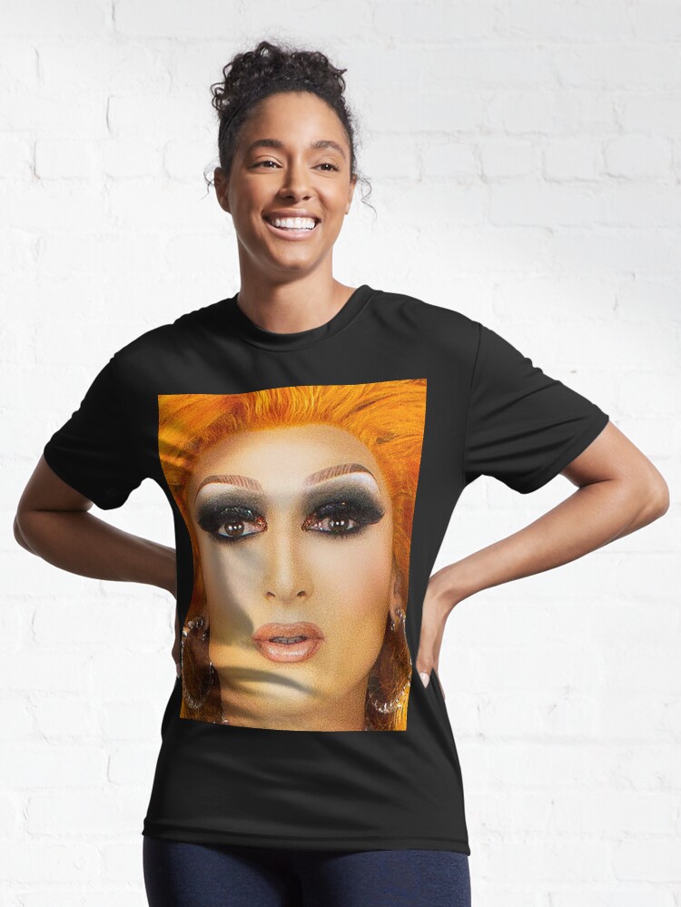 Thumbnail 6 of 7, Active T-Shirt, @misspradaclutch Orange designed and sold by sydneydragqueen.