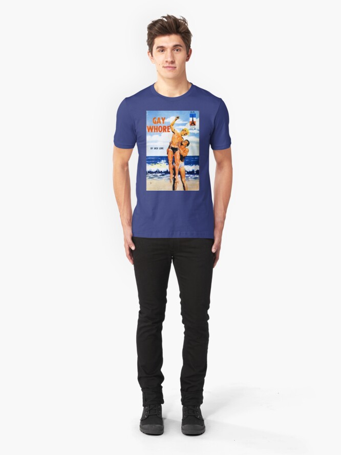 Alternate view of "Gay Whore" Slim Fit T-Shirt