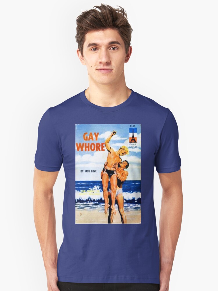 Alternate view of "Gay Whore" Slim Fit T-Shirt