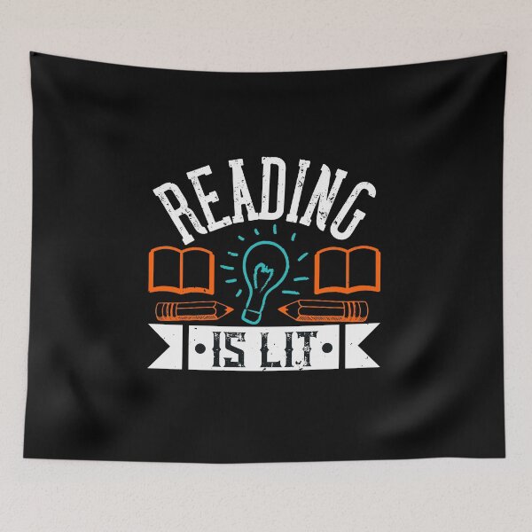 Item preview, Reading Is Lit designed and sold by GoodVibeDesign.