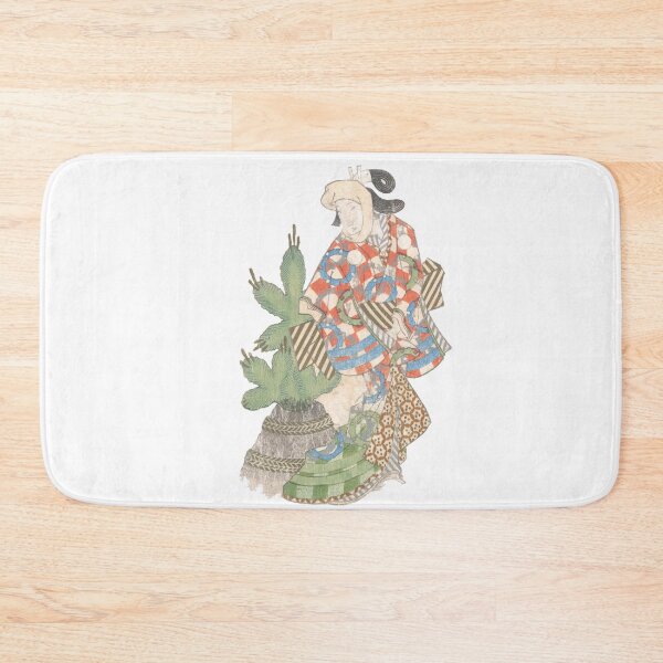 Item preview, Pine tree and woman in kimono designed and sold by killies.