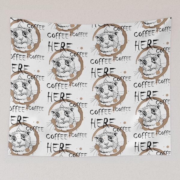 Item preview, Scaredy Cat Here Coffee Coffee Coffee designed and sold by GravitiTees.