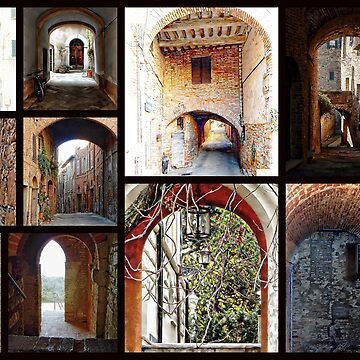 Artwork thumbnail, Italian Archways Collage by ShannathShima