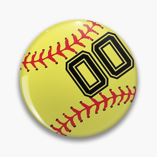 Item preview, Softball Player Jersey No 00 Back Number #00 Ball Sport Sticker Gift designed and sold by theshirtinator.