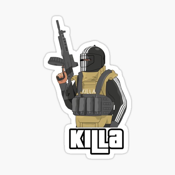 KIlla - Escape From Tarkov - GTA Style (blue) Sticker