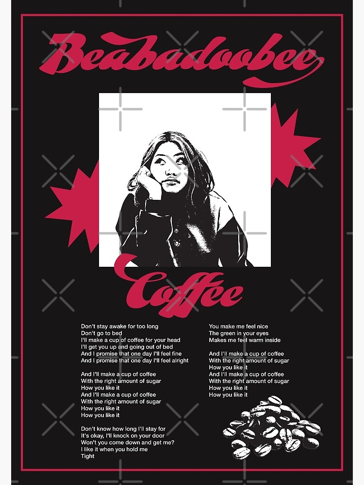 "Beabadoobee Coffee Lyrics" Poster for Sale by carolyncastro Redbubble